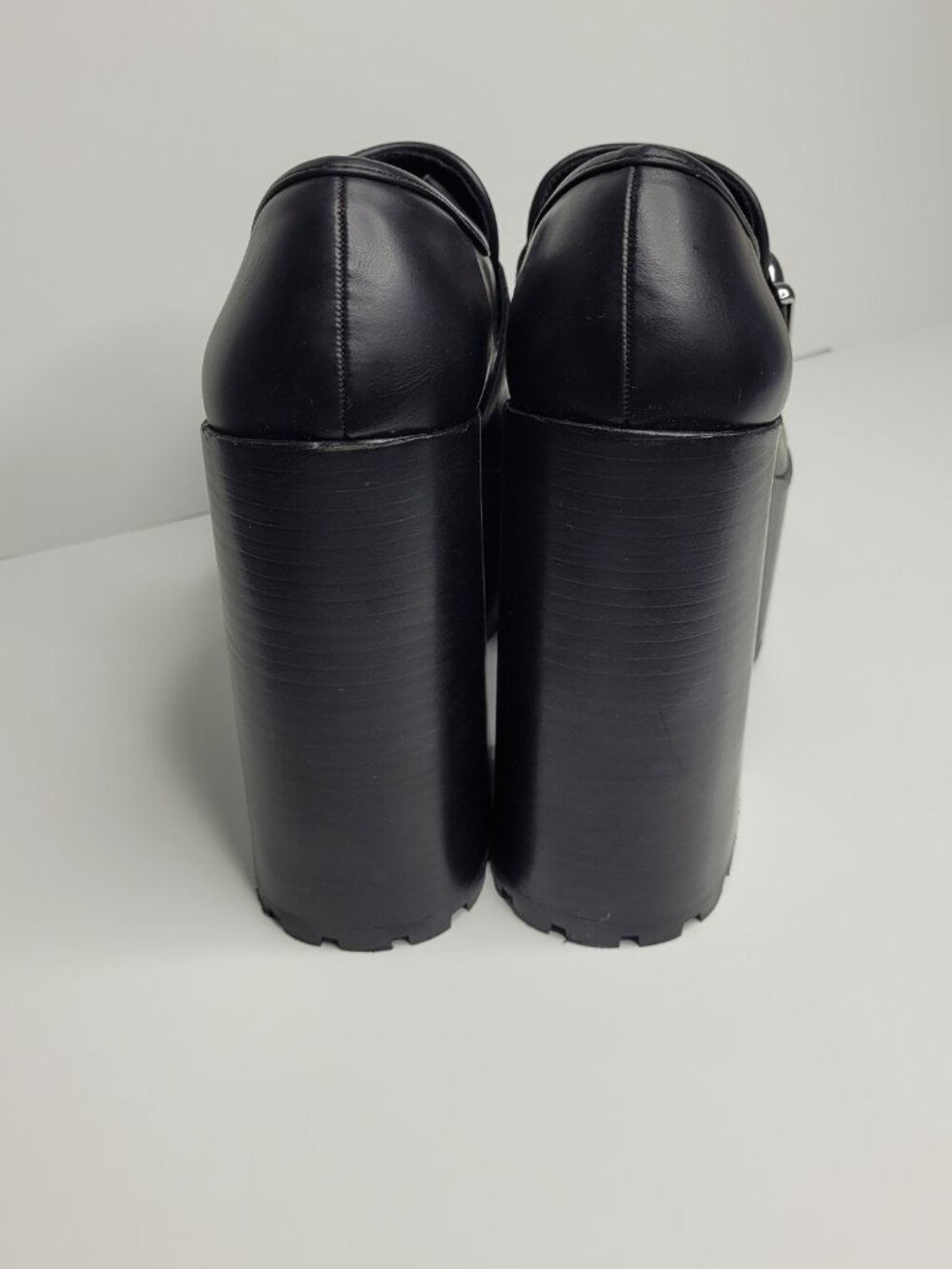 Steve Madden black Kerigan MONSTER platform loafer cute preppy goth grunge 8 - Picture 7 of 8